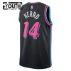 Camiseta Niños Miami Heat Tyler Herro 2025-26 Nike City Edition Negro Swingman